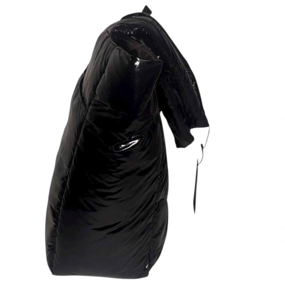 Vince Camuto Tote Quilted Black Nylon Puffer Tote Bag Leesa Shoulder Bag Zip Top - Picture 6 of 16